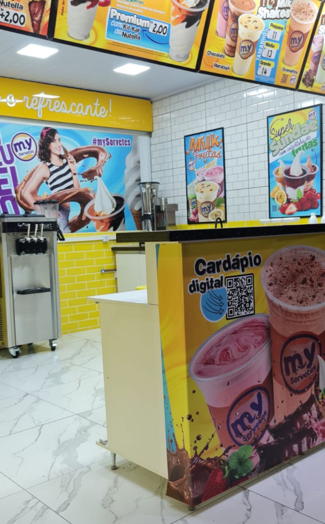 Franquia Fácil, loja dentro de loja, store in store, sorvete expresso, açaí, milk shake, chiquinho sorvetes, milk shake mix
